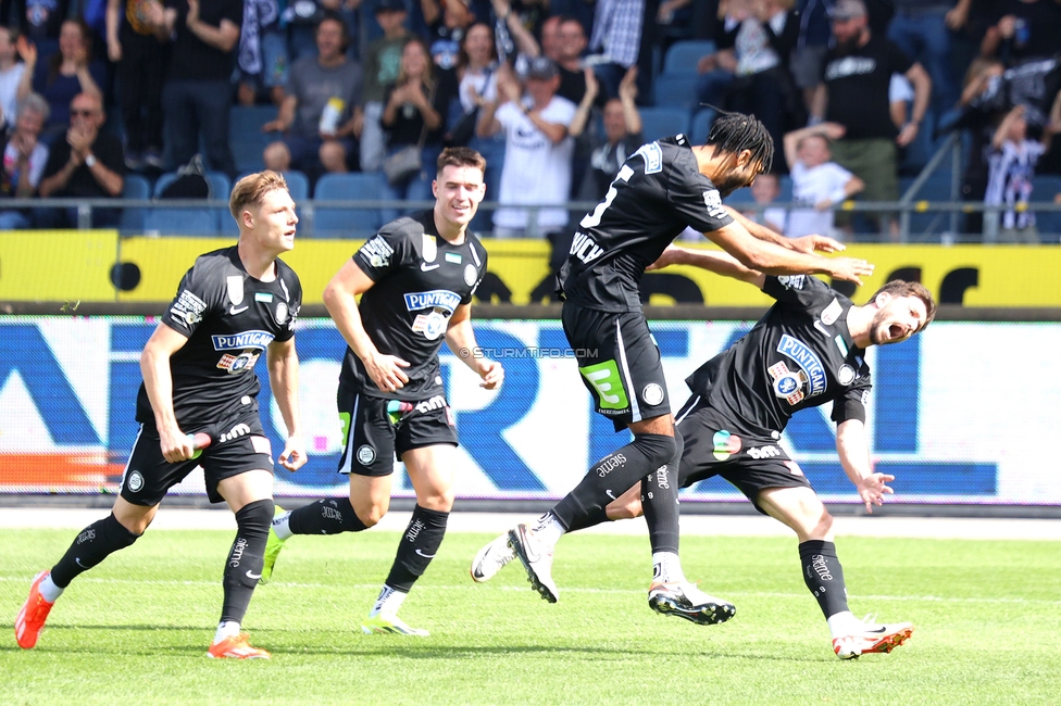 Sturm Graz - Hartberg
Oesterreichische Fussball Bundesliga, 30. Runde, SK Sturm Graz - TSV Hartberg, Stadion Liebenau Graz, 05.05.2024. 

Foto zeigt Otar Kiteishvili (Sturm)
