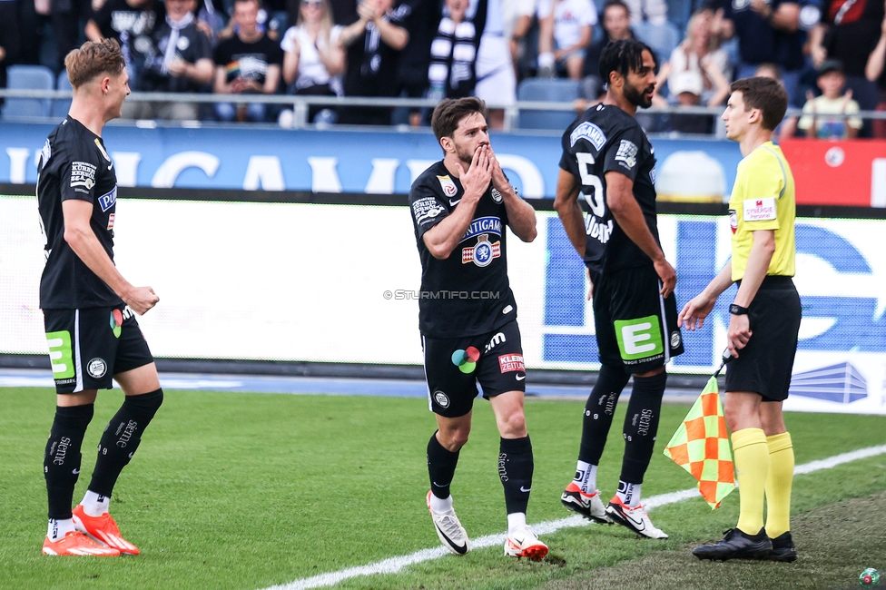 Sturm Graz - Hartberg
Oesterreichische Fussball Bundesliga, 30. Runde, SK Sturm Graz - TSV Hartberg, Stadion Liebenau Graz, 05.05.2024. 

Foto zeigt Otar Kiteishvili (Sturm)
