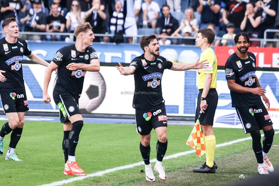 Sturm Graz - Hartberg
Oesterreichische Fussball Bundesliga, 30. Runde, SK Sturm Graz - TSV Hartberg, Stadion Liebenau Graz, 05.05.2024. 

Foto zeigt Otar Kiteishvili (Sturm)
