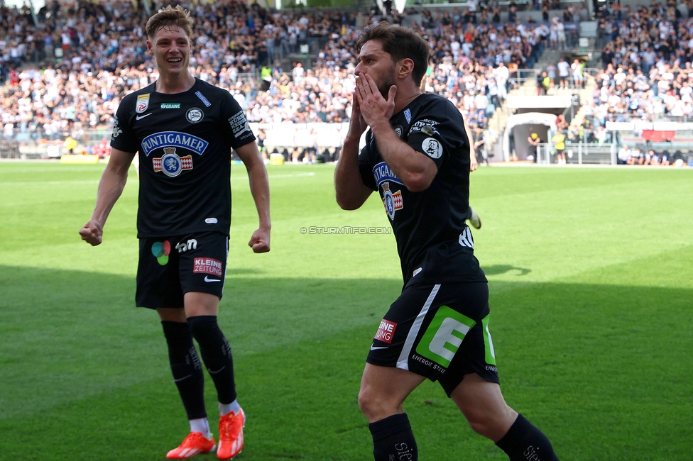 Sturm Graz - Hartberg
Oesterreichische Fussball Bundesliga, 30. Runde, SK Sturm Graz - TSV Hartberg, Stadion Liebenau Graz, 05.05.2024. 

Foto zeigt Otar Kiteishvili (Sturm)
