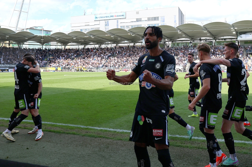 Sturm Graz - Hartberg
Oesterreichische Fussball Bundesliga, 30. Runde, SK Sturm Graz - TSV Hartberg, Stadion Liebenau Graz, 05.05.2024. 

Foto zeigt Gregory Wuethrich (Sturm)
