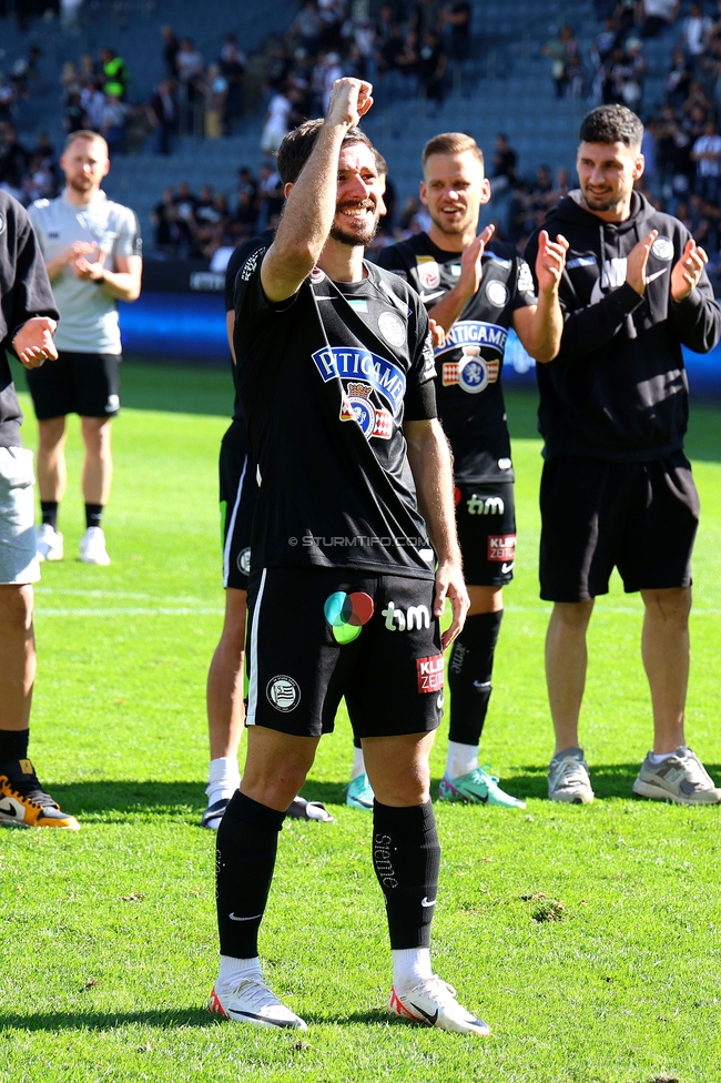 Sturm Graz - Hartberg
Oesterreichische Fussball Bundesliga, 30. Runde, SK Sturm Graz - TSV Hartberg, Stadion Liebenau Graz, 05.05.2024. 

Foto zeigt Otar Kiteishvili (Sturm)
