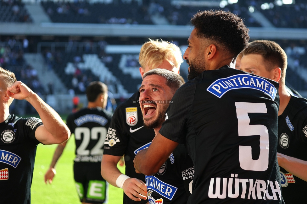 LASK - Sturm Graz
Oesterreichische Fussball Bundesliga, 31. Runde, LASK - SK Sturm Graz, Raiffeisen Arena Linz, 12.05.2024. 

Foto zeigt Otar Kiteishvili (Sturm)
