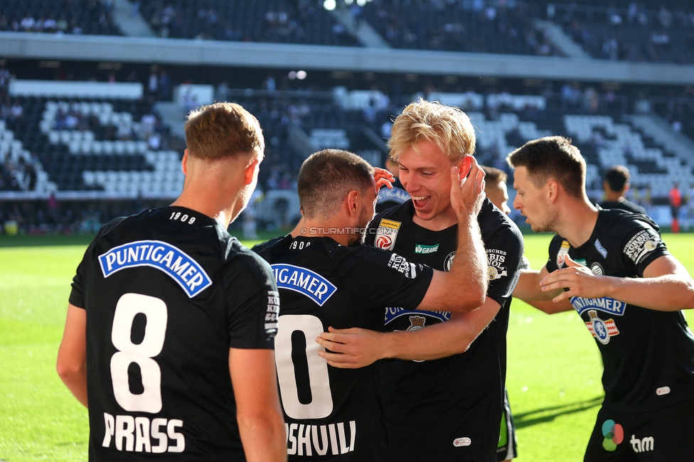 LASK - Sturm Graz
Oesterreichische Fussball Bundesliga, 31. Runde, LASK - SK Sturm Graz, Raiffeisen Arena Linz, 12.05.2024. 

Foto zeigt Otar Kiteishvili (Sturm)
