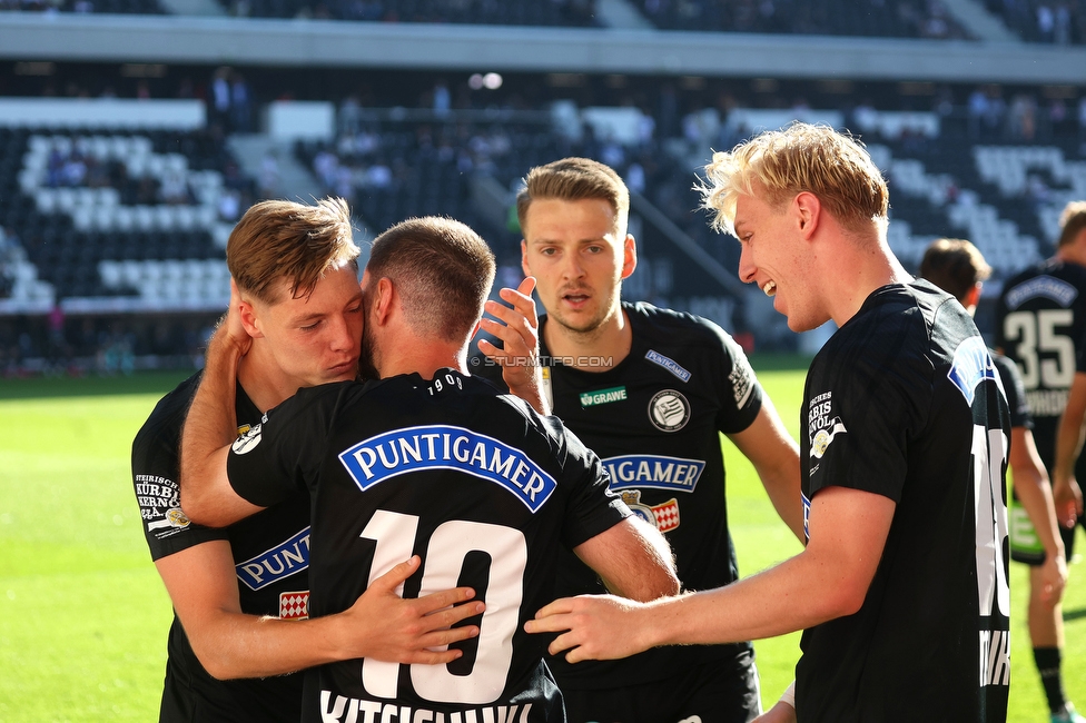 LASK - Sturm Graz
Oesterreichische Fussball Bundesliga, 31. Runde, LASK - SK Sturm Graz, Raiffeisen Arena Linz, 12.05.2024. 

Foto zeigt Otar Kiteishvili (Sturm)
