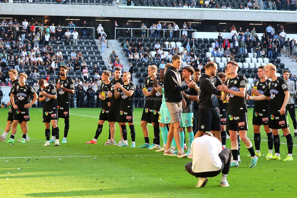 LASK - Sturm Graz
Oesterreichische Fussball Bundesliga, 31. Runde, LASK - SK Sturm Graz, Arena Linz, 12.05.2024. 

Foto zeigt die Mannschaft von Sturm
