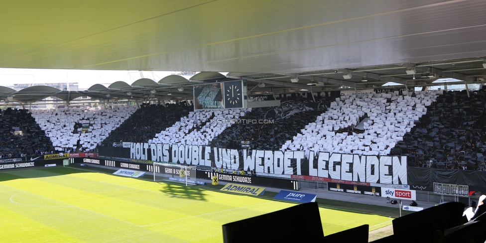 Sturm Graz - Austria Klagenfurt
Oesterreichische Fussball Bundesliga, 32. Runde, SK Sturm Graz - SK Austria Klagenfurt, Stadion Liebenau Graz, 19.05.2024. 

Foto zeigt Fans von Sturm
