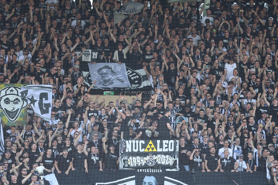 Sturm Graz - Austria Klagenfurt
Oesterreichische Fussball Bundesliga, 32. Runde, SK Sturm Graz - SK Austria Klagenfurt, Stadion Liebenau Graz, 19.05.2024. 

Foto zeigt Fans von Sturm
