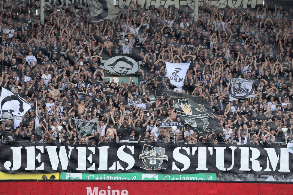 Sturm Graz - Austria Klagenfurt
Oesterreichische Fussball Bundesliga, 32. Runde, SK Sturm Graz - SK Austria Klagenfurt, Stadion Liebenau Graz, 19.05.2024. 

Foto zeigt Fans von Sturm
Schlüsselwörter: jewels