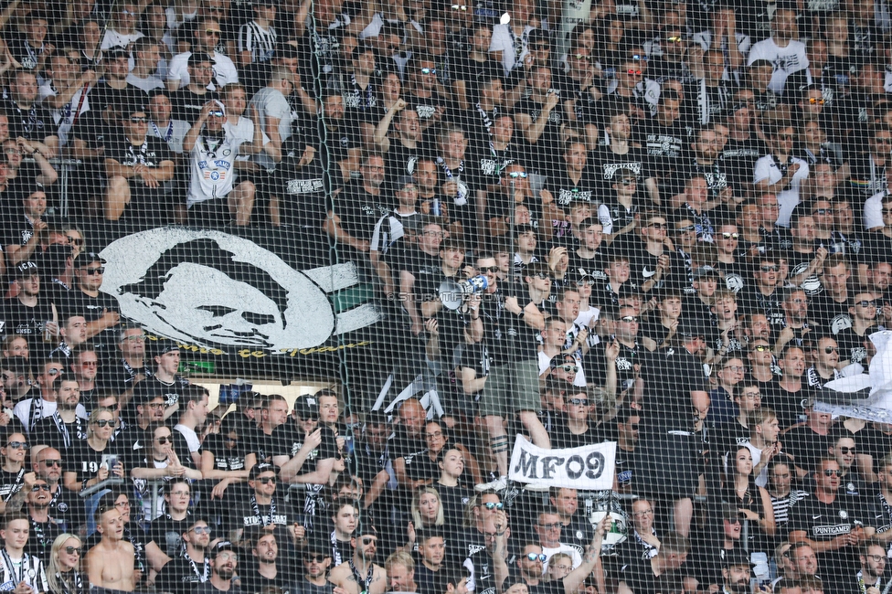 Sturm Graz - Austria Klagenfurt
Oesterreichische Fussball Bundesliga, 32. Runde, SK Sturm Graz - SK Austria Klagenfurt, Stadion Liebenau Graz, 19.05.2024. 

Foto zeigt Fans von Sturm
