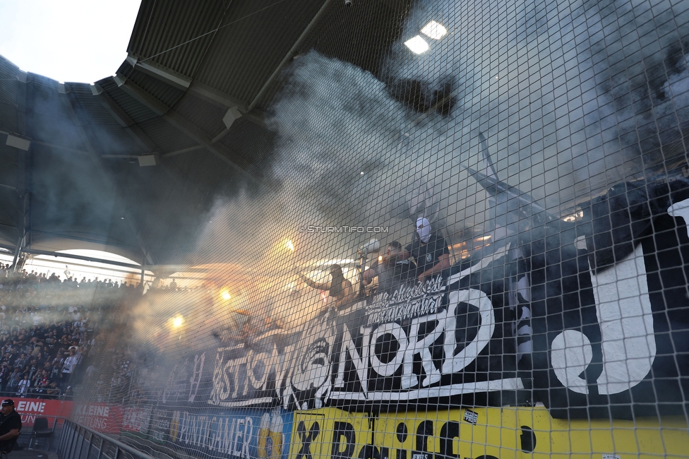 Sturm Graz - Austria Klagenfurt
Oesterreichische Fussball Bundesliga, 32. Runde, SK Sturm Graz - SK Austria Klagenfurt, Stadion Liebenau Graz, 19.05.2024. 

Foto zeigt Fans von Sturm
Schlüsselwörter: pyrotechnik