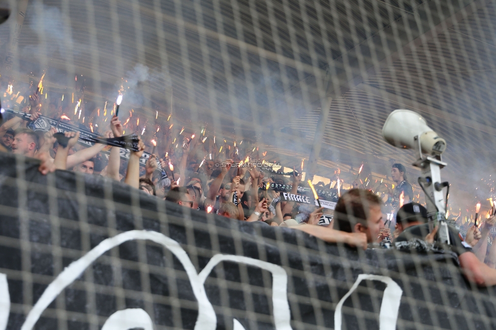 Sturm Graz - Austria Klagenfurt
Oesterreichische Fussball Bundesliga, 32. Runde, SK Sturm Graz - SK Austria Klagenfurt, Stadion Liebenau Graz, 19.05.2024. 

Foto zeigt Fans von Sturm
Schlüsselwörter: torjubel
