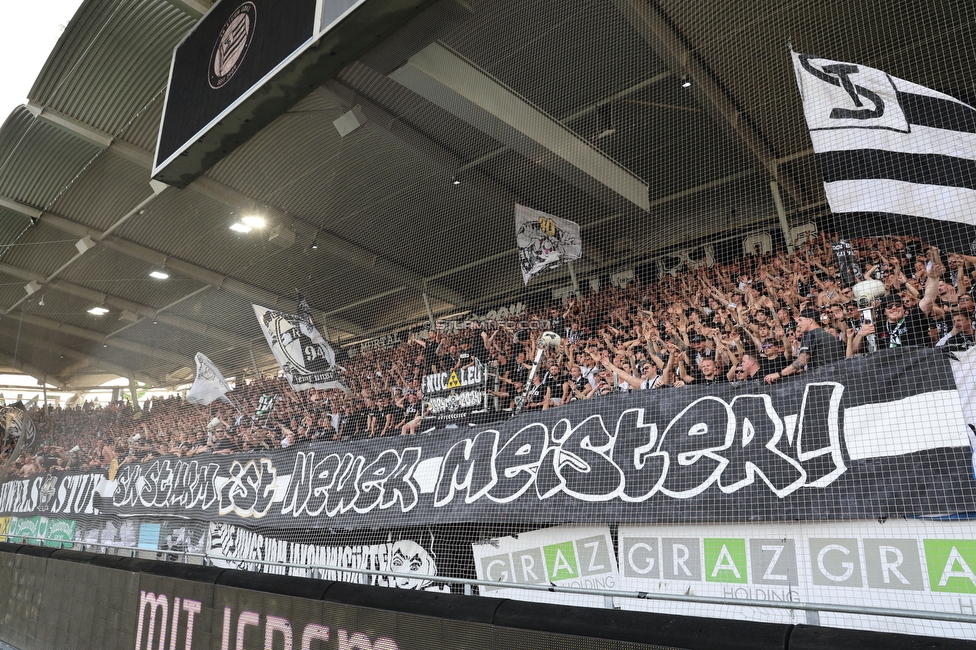 Sturm Graz - Austria Klagenfurt
Oesterreichische Fussball Bundesliga, 32. Runde, SK Sturm Graz - SK Austria Klagenfurt, Stadion Liebenau Graz, 19.05.2024. 

Foto zeigt Fans von Sturm
