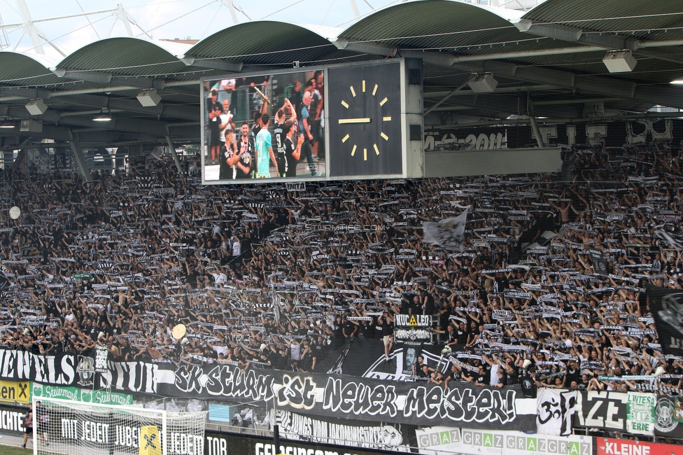 Sturm Graz - Austria Klagenfurt
Oesterreichische Fussball Bundesliga, 32. Runde, SK Sturm Graz - SK Austria Klagenfurt, Stadion Liebenau Graz, 19.05.2024. 

Foto zeigt Fans von Sturm
Schlüsselwörter: schals