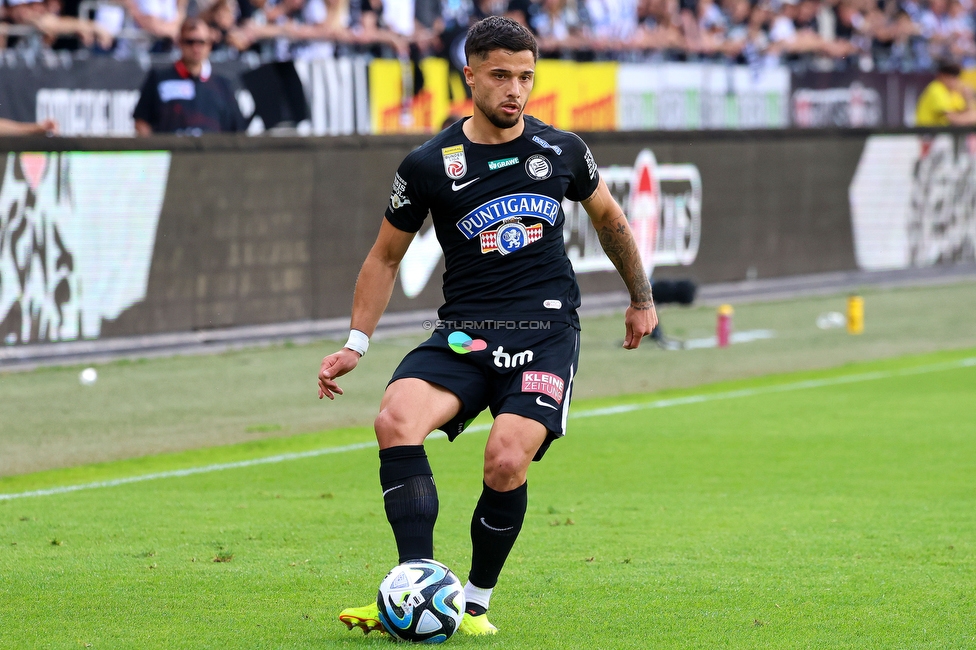 Sturm Graz - Austria Klagenfurt
Oesterreichische Fussball Bundesliga, 32. Runde, SK Sturm Graz - SK Austria Klagenfurt, Stadion Liebenau Graz, 19.05.2024. 

Foto zeigt Jusuf Gazibegovic (Sturm)

