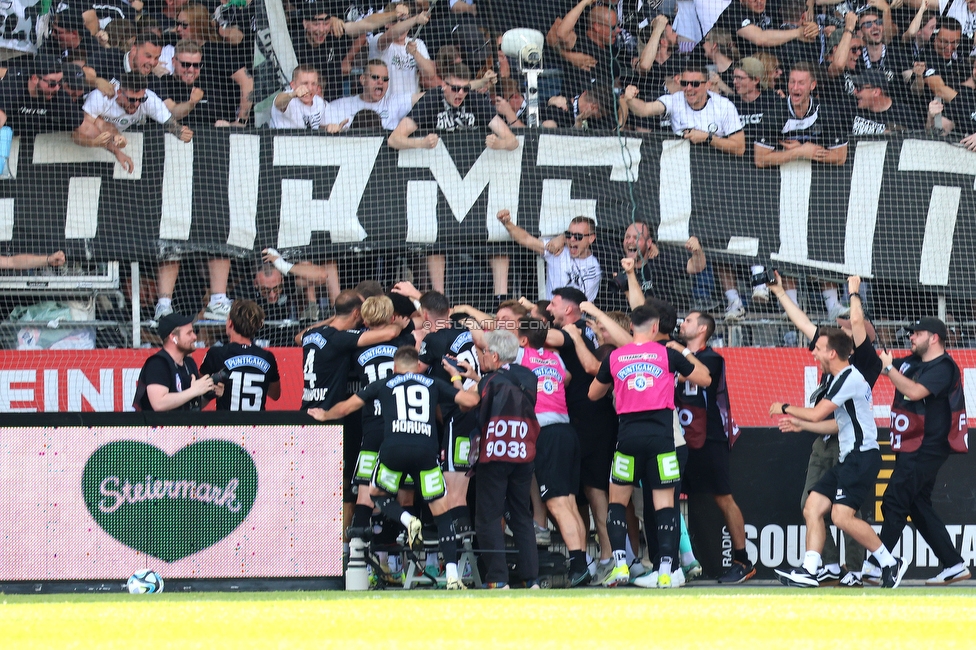 Sturm Graz - Austria Klagenfurt
Oesterreichische Fussball Bundesliga, 32. Runde, SK Sturm Graz - SK Austria Klagenfurt, Stadion Liebenau Graz, 19.05.2024. 

Foto zeigt Fans von Sturm
