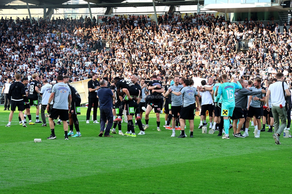 Sturm Graz - Austria Klagenfurt
Oesterreichische Fussball Bundesliga, 32. Runde, SK Sturm Graz - SK Austria Klagenfurt, Stadion Liebenau Graz, 19.05.2024. 

Foto zeigt die Mannschaft von Sturm
