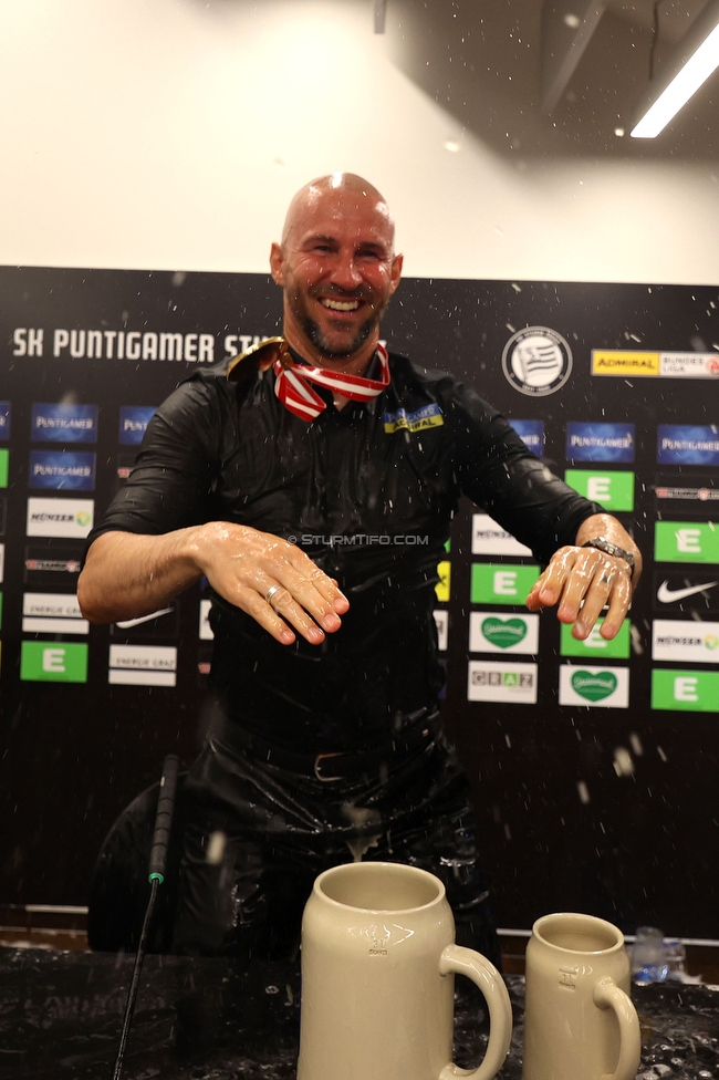 Sturm Graz - Austria Klagenfurt
Oesterreichische Fussball Bundesliga, 32. Runde, SK Sturm Graz - SK Austria Klagenfurt, Stadion Liebenau Graz, 19.05.2024. 

Foto zeigt Christian Ilzer (Cheftrainer Sturm)
