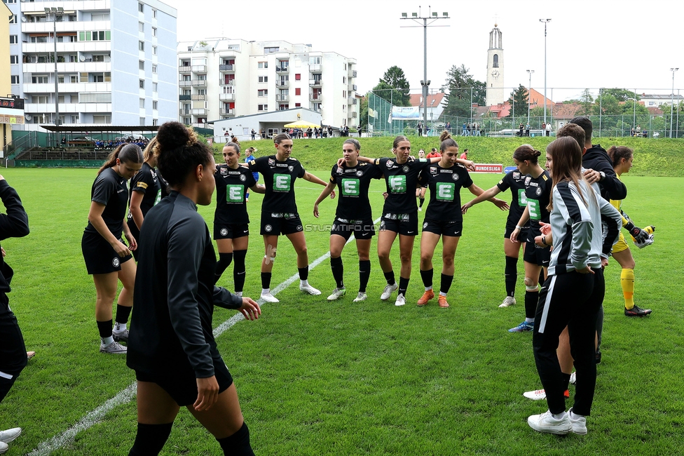 Sturm Damen - Bergheim
OEFB Frauen Bundesliga, 18. Runde, SK Sturm Graz Damen - FC Bergheim, Gruabn Graz, 26.05.2024. 

Foto zeigt die Mannschaft der Sturm Damen
