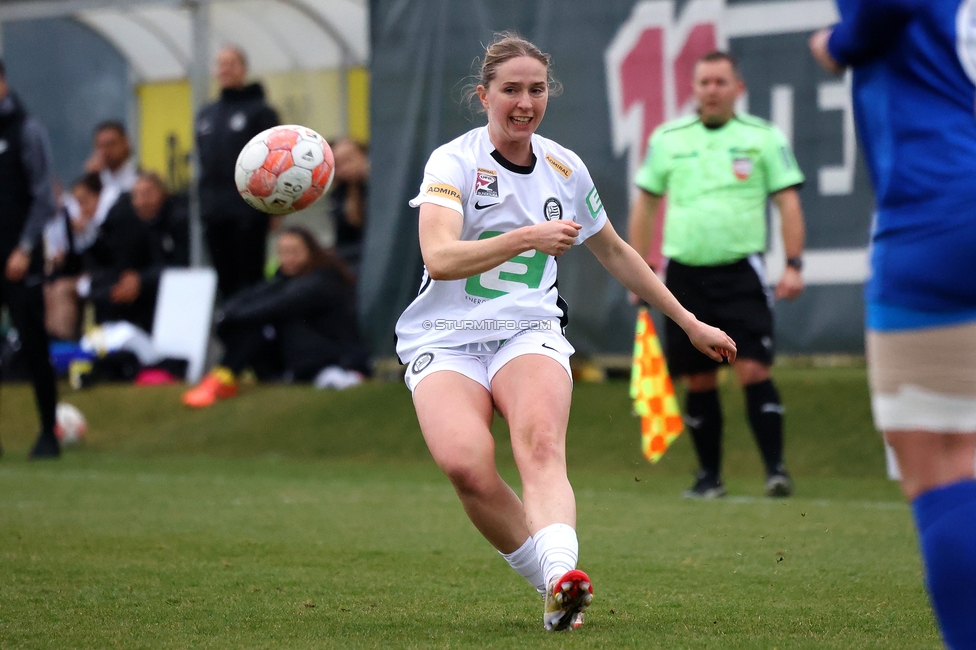 Sturm Damen - Bergheim
OEFB Frauen Bundesliga, 17. Runde, SK Sturm Graz Damen - FC Bergheim, Trainingszentrum Messendorf, 15.03.2025. 

Foto zeigt Elisabeth Brandl (Sturm Damen)
