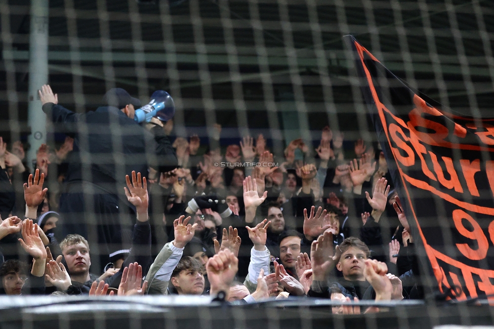 Sturm Graz - LASK
Oesterreichische Fussball Bundesliga, 22. Runde, SK Sturm Graz - Linzer ASK, Stadion Liebenau Graz, 16.03.2025. 

Foto zeigt Fans von Sturm

