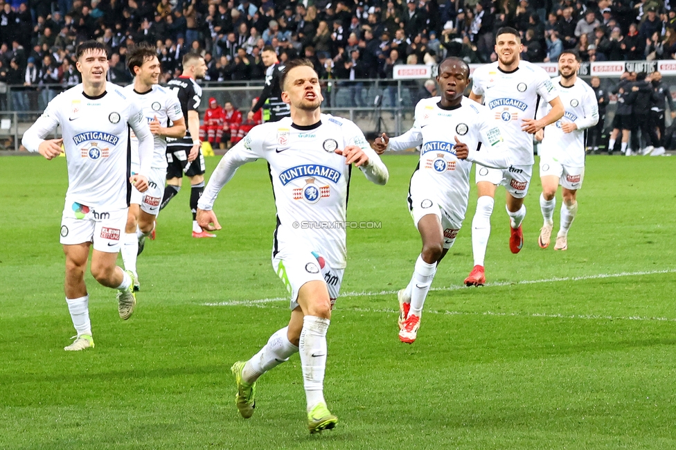 Sturm Graz - LASK
Oesterreichische Fussball Bundesliga, 22. Runde, SK Sturm Graz - Linzer ASK, Stadion Liebenau Graz, 16.03.2025. 

Foto zeigt Tomi Horvat (Sturm)
