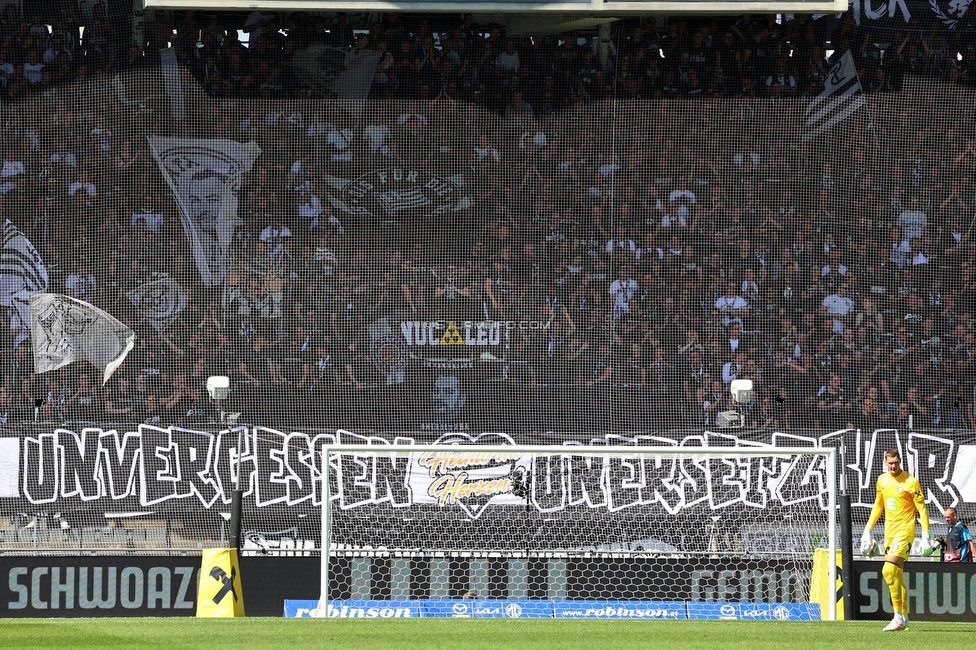 Sturm Graz - Blau-Weiss Linz
Oesterreichische Fussball Bundesliga, 26. Runde, SK Sturm Graz - FC Blau-Weiss Linz, Stadion Liebenau Graz, 20.04.2025. 

Foto zeigt Fans von Sturm
Schlüsselwörter: heimo