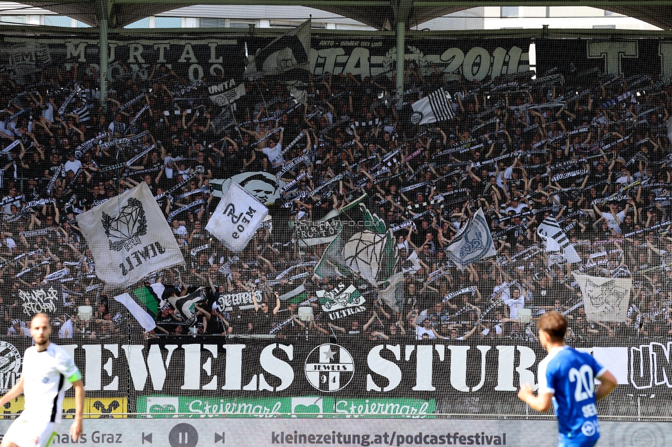 Sturm Graz - Blau-Weiss Linz
Oesterreichische Fussball Bundesliga, 26. Runde, SK Sturm Graz - FC Blau-Weiss Linz, Stadion Liebenau Graz, 20.04.2025. 

Foto zeigt Fans von Sturm
Schlüsselwörter: schals jewels