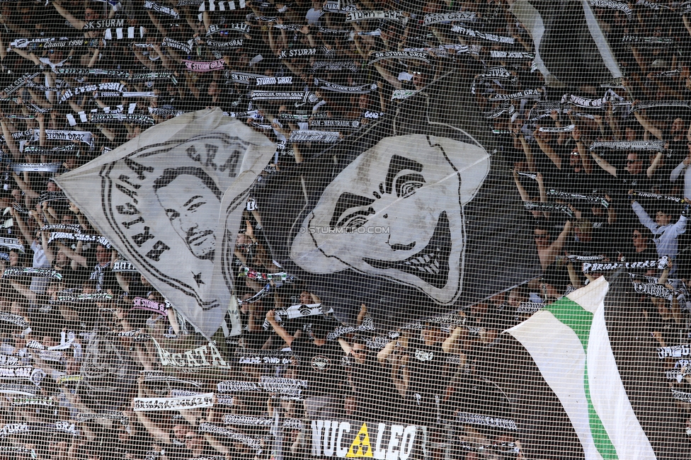 Sturm Graz - Blau-Weiss Linz
Oesterreichische Fussball Bundesliga, 26. Runde, SK Sturm Graz - FC Blau-Weiss Linz, Stadion Liebenau Graz, 20.04.2025. 

Foto zeigt Fans von Sturm
Schlüsselwörter: schals