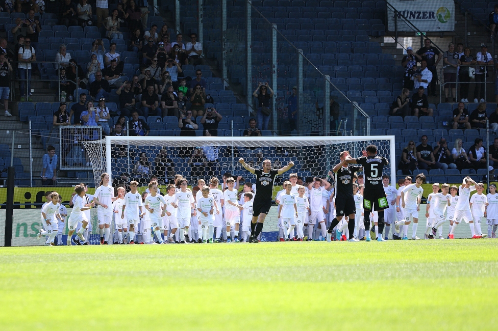 Sturm Graz - Linz
Oesterreichische Fussball Bundesliga, 26. Runde, SK Sturm Graz - FC Blau-Weiss Linz, Stadion Liebenau Graz, 20.04.2025. 

Foto zeigt Mario Haas (ehem. Spieler Sturm)

