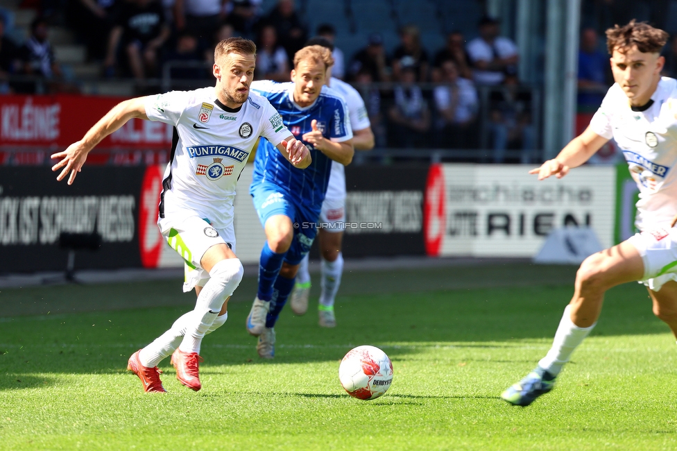 Sturm Graz - Blau-Weiss Linz
Oesterreichische Fussball Bundesliga, 26. Runde, SK Sturm Graz - FC Blau-Weiss Linz, Stadion Liebenau Graz, 20.04.2025. 

Foto zeigt Tomi Horvat (Sturm)
