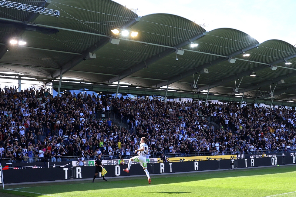 Sturm Graz - Blau-Weiss Linz
Oesterreichische Fussball Bundesliga, 26. Runde, SK Sturm Graz - FC Blau-Weiss Linz, Stadion Liebenau Graz, 20.04.2025. 

Foto zeigt Tomi Horvat (Sturm)
Schlüsselwörter: torjubel elfmeter