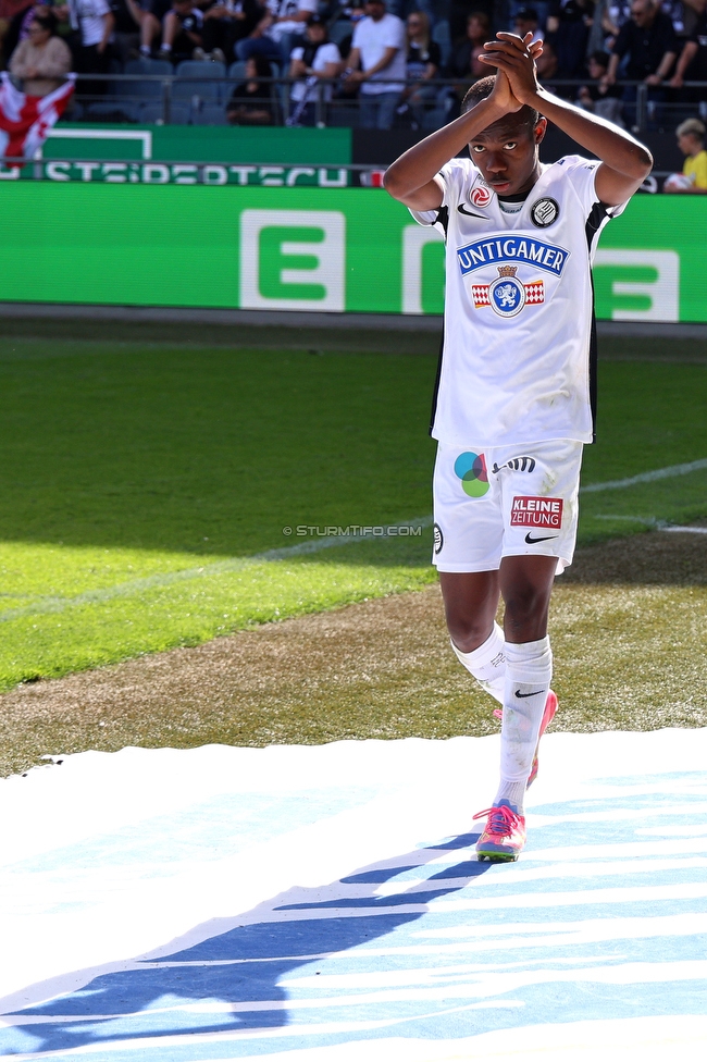 Sturm Graz - Blau-Weiss Linz
Oesterreichische Fussball Bundesliga, 26. Runde, SK Sturm Graz - FC Blau-Weiss Linz, Stadion Liebenau Graz, 20.04.2025. 

Foto zeigt Malick Junior Yalcouye (Sturm)

