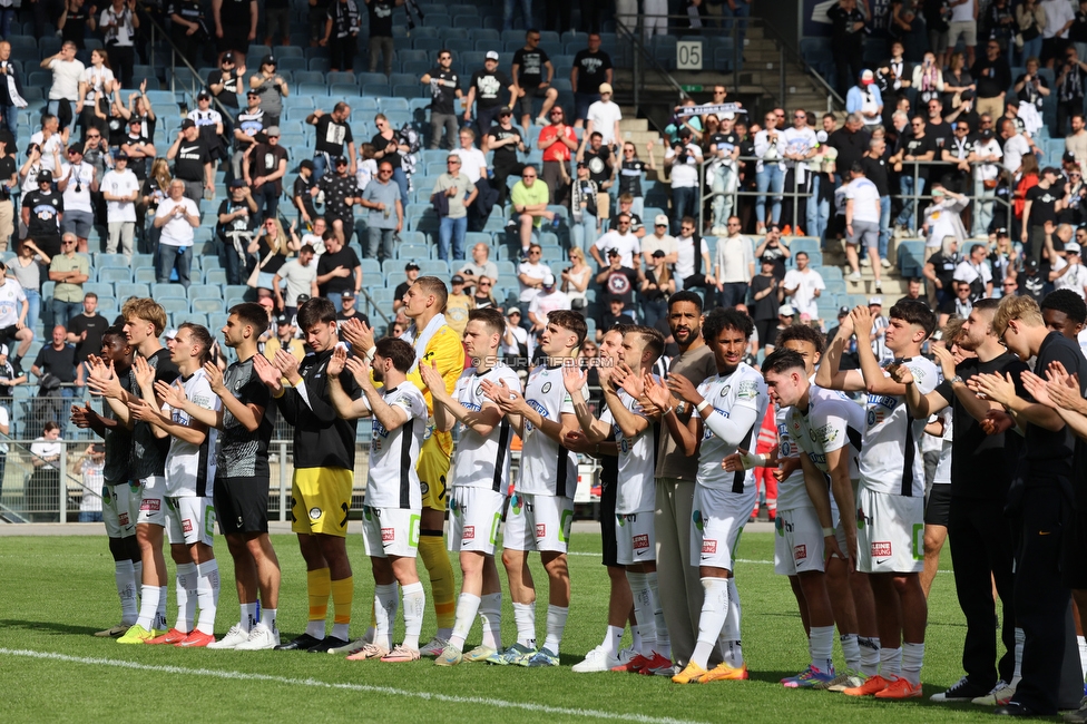 Sturm Graz - Blau-Weiss Linz
Oesterreichische Fussball Bundesliga, 26. Runde, SK Sturm Graz - FC Blau-Weiss Linz, Stadion Liebenau Graz, 20.04.2025. 

Foto zeigt die Mannschaft von Sturm
