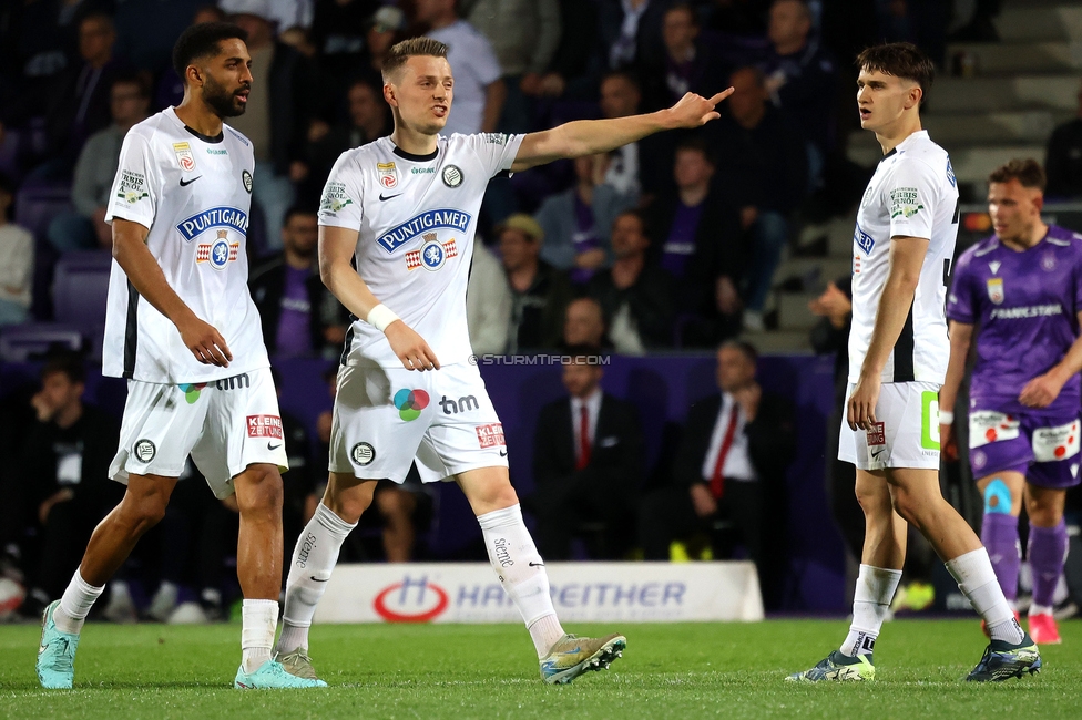 Austria Wien - Sturm Graz
Oesterreichische Fussball Bundesliga, 27. Runde, FK Austria Wien - SK Sturm Graz, Generali Arena Wien, 23.04.2025. 

Foto zeigt
