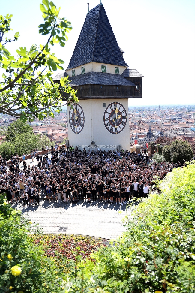 116 Jahre Sturm Graz
SK Sturm Graz Geburtstagsfeier - 116 Jahre, Grazer Innenstadt, Graz am 01.05.2025.
