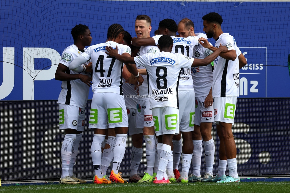 BW Linz - Sturm Graz
Oesterreichische Fussball Bundesliga, 29. Runde, Blau-Weiss Linz - SK Sturm Graz, Hofmann Personal Stadion Linz, 04.05.2025. 

Foto zeigt Otar Kiteishvili (Sturm)
