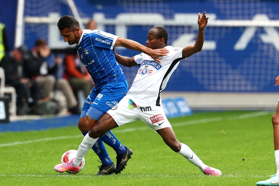 BW Linz - Sturm Graz
Oesterreichische Fussball Bundesliga, 29. Runde, Blau-Weiss Linz - SK Sturm Graz, Hofmann Personal Stadion Linz, 04.05.2025. 

Foto zeigt Malick Junior Yalcouye (Sturm)
