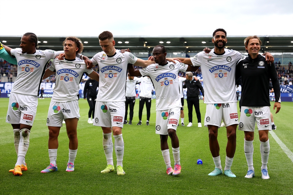 BW Linz - Sturm Graz
Oesterreichische Fussball Bundesliga, 29. Runde, Blau-Weiss Linz - SK Sturm Graz, Hofmann Personal Stadion Linz, 04.05.2025. 

Foto zeigt die Mannschaft von Sturm
