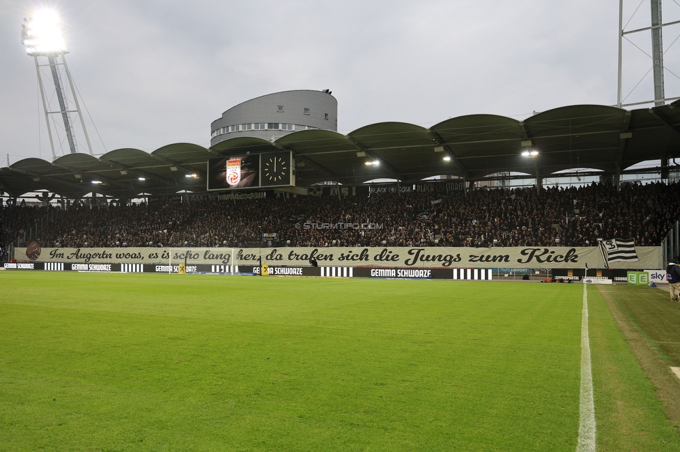 Sturm Graz - RB Salzburg
Oesterreichische Fussball Bundesliga, 30. Runde, SK Sturm Graz - FC RB Salzburg, Stadion Liebenau Graz, 09.05.2025. 

Foto zeigt Fans von Sturm mit einer Choreografie
