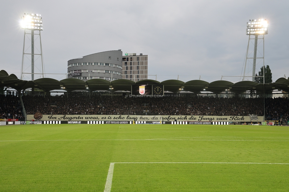 Sturm Graz - RB Salzburg
Oesterreichische Fussball Bundesliga, 30. Runde, SK Sturm Graz - FC RB Salzburg, Stadion Liebenau Graz, 09.05.2025. 

Foto zeigt Fans von Sturm mit einer Choreografie
