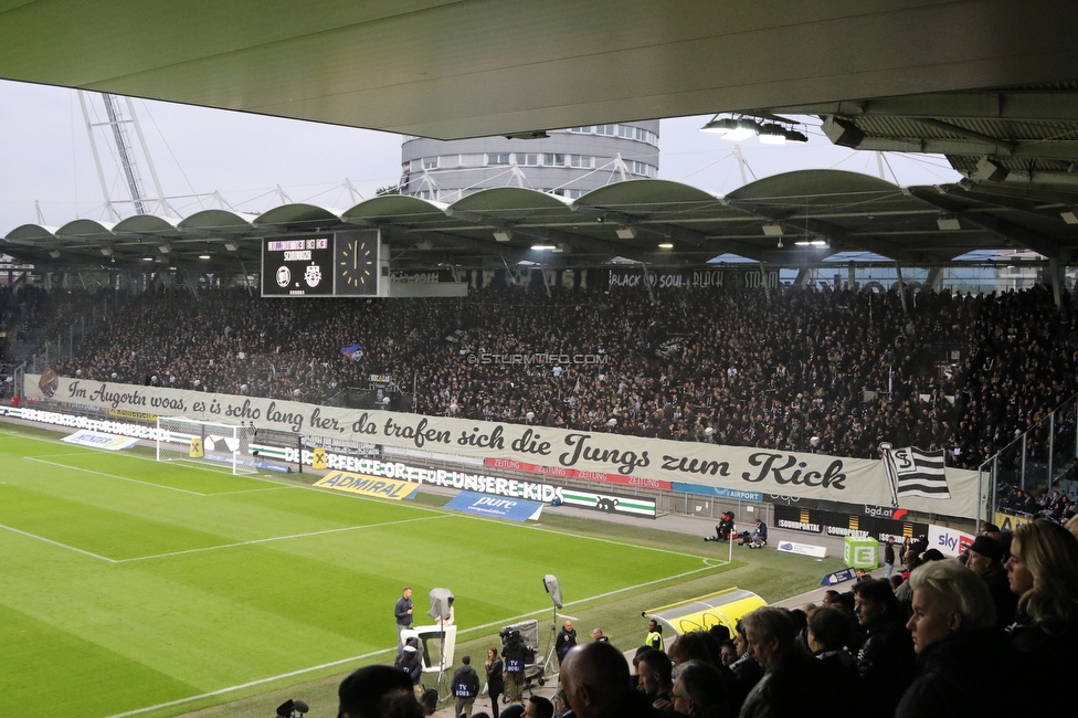 Sturm Graz - RB Salzburg
Oesterreichische Fussball Bundesliga, 30. Runde, SK Sturm Graz - FC RB Salzburg, Stadion Liebenau Graz, 09.05.2025. 

Foto zeigt Fans von Sturm mit einer Choreografie

