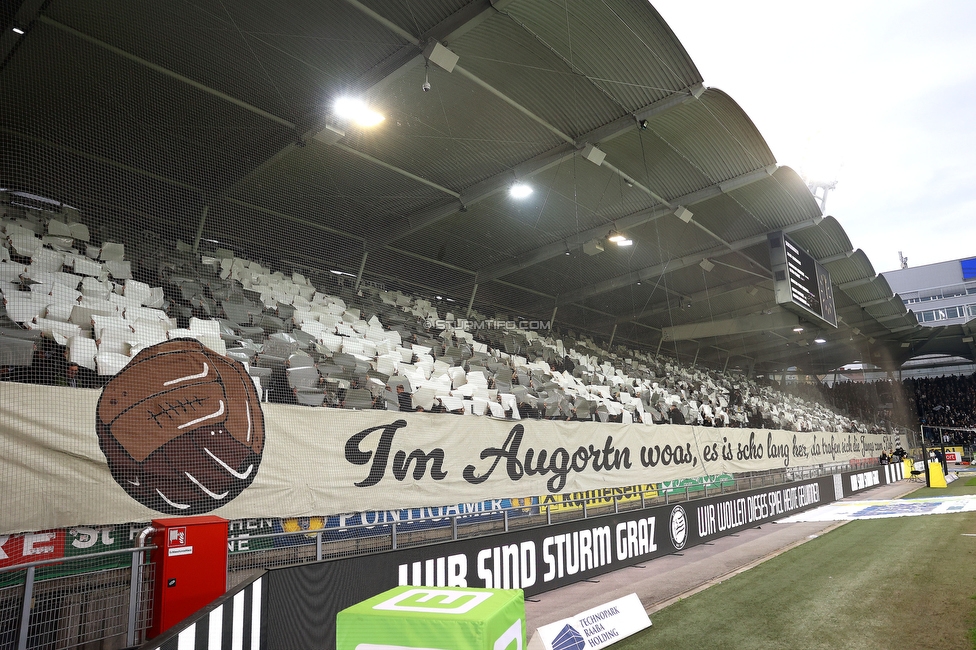 Sturm Graz - Salzburg
Oesterreichische Fussball Bundesliga, 30. Runde, SK Sturm Graz - FC Salzburg, Stadion Liebenau Graz, 09.05.2025. 

Foto zeigt Fans von Sturm mit einer Choreografie
