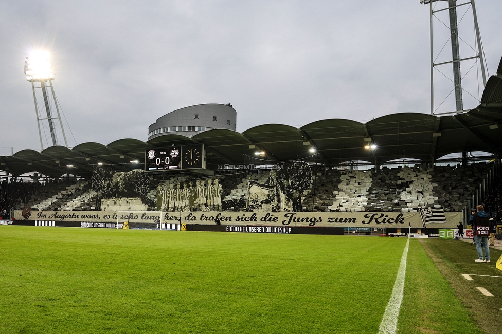 Sturm Graz - RB Salzburg
Oesterreichische Fussball Bundesliga, 30. Runde, SK Sturm Graz - FC RB Salzburg, Stadion Liebenau Graz, 09.05.2025. 

Foto zeigt Fans von Sturm mit einer Choreografie
