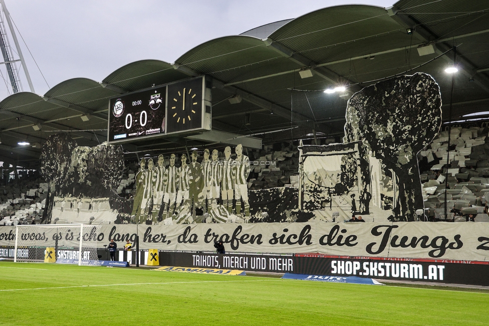 Sturm Graz - RB Salzburg
Oesterreichische Fussball Bundesliga, 30. Runde, SK Sturm Graz - FC RB Salzburg, Stadion Liebenau Graz, 09.05.2025. 

Foto zeigt Fans von Sturm mit einer Choreografie
