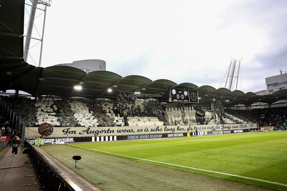 Sturm Graz - Salzburg
Oesterreichische Fussball Bundesliga, 30. Runde, SK Sturm Graz - FC Salzburg, Stadion Liebenau Graz, 09.05.2025. 

Foto zeigt Fans von Sturm mit einer Choreografie

