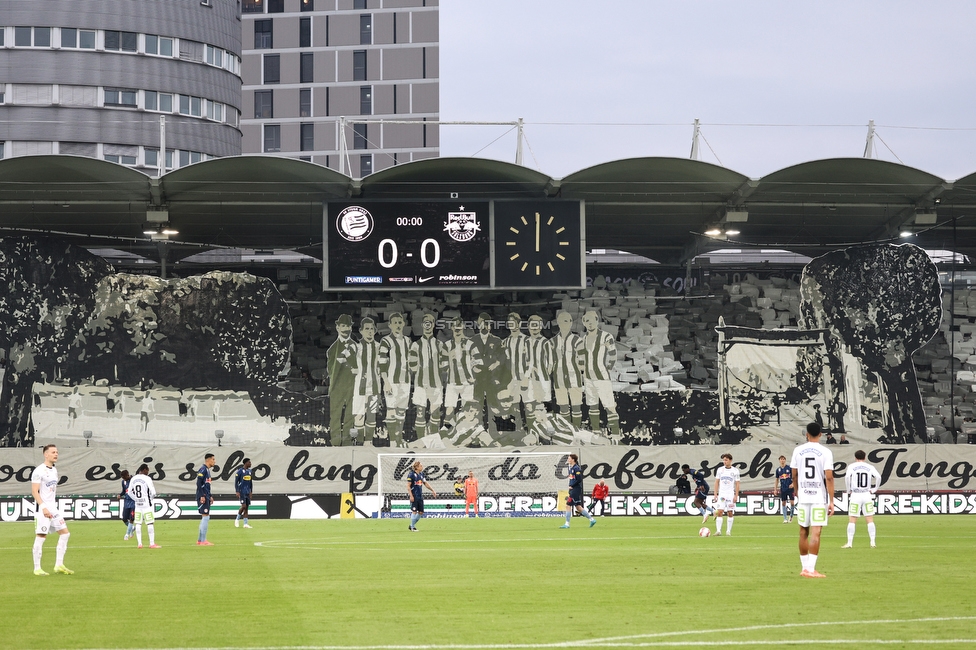 Sturm Graz - RB Salzburg
Oesterreichische Fussball Bundesliga, 30. Runde, SK Sturm Graz - FC RB Salzburg, Stadion Liebenau Graz, 09.05.2025. 

Foto zeigt Fans von Sturm mit einer Choreografie
