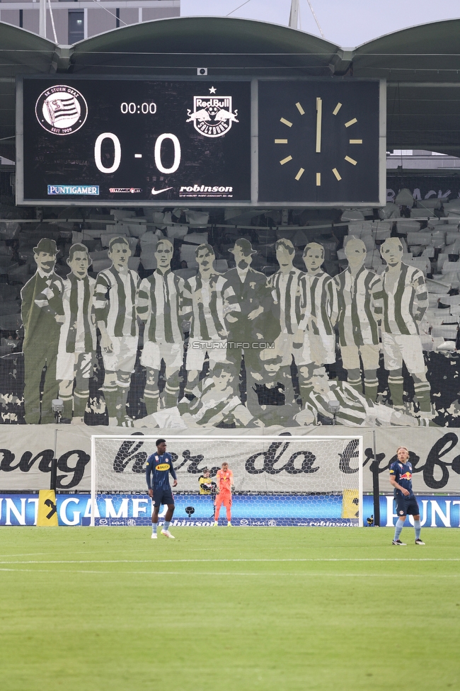 Sturm Graz - RB Salzburg
Oesterreichische Fussball Bundesliga, 30. Runde, SK Sturm Graz - FC RB Salzburg, Stadion Liebenau Graz, 09.05.2025. 

Foto zeigt Fans von Sturm mit einer Choreografie
