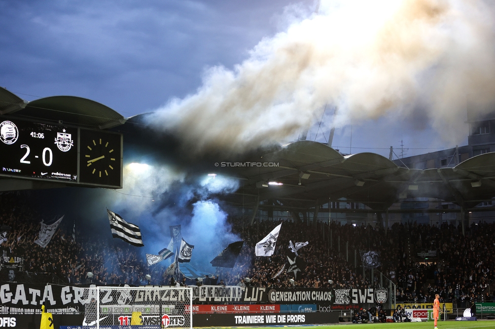 Sturm Graz - RB Salzburg
Oesterreichische Fussball Bundesliga, 30. Runde, SK Sturm Graz - FC RB Salzburg, Stadion Liebenau Graz, 09.05.2025. 

Foto zeigt Fans von Sturm mit einer Choreografie
Schlüsselwörter: sturmflut pisa