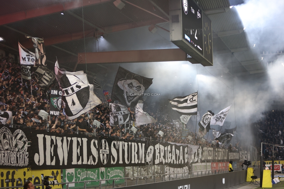 Sturm Graz - Salzburg
Oesterreichische Fussball Bundesliga, 30. Runde, SK Sturm Graz - FC Salzburg, Stadion Liebenau Graz, 09.05.2025. 

Foto zeigt Fans von Sturm
